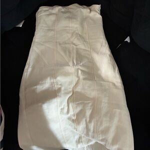 Zara Cream Strapless Dress